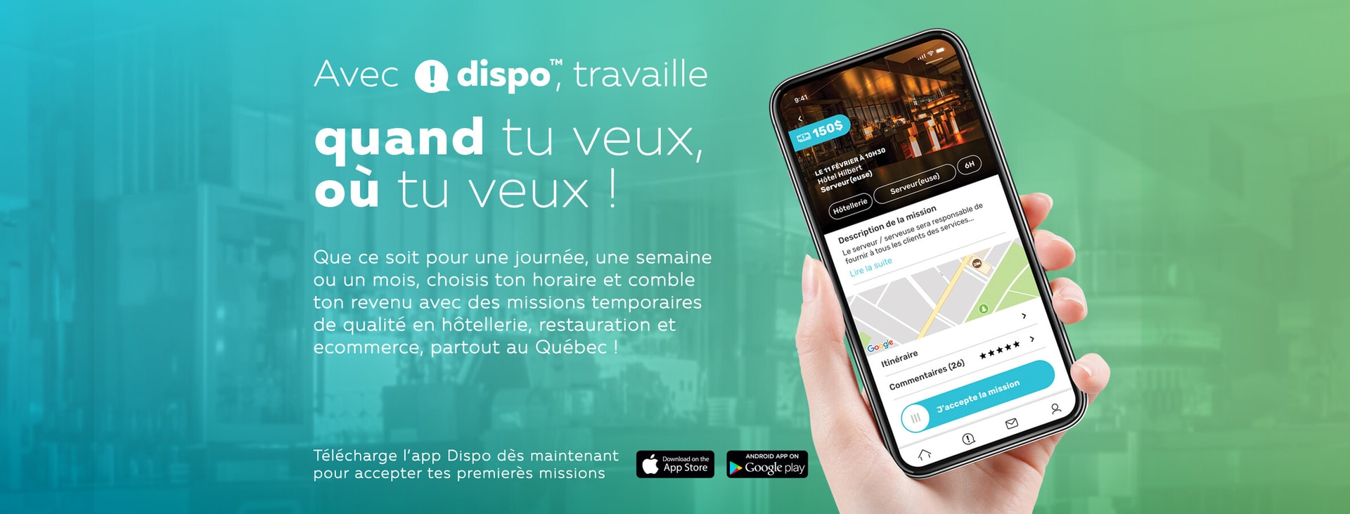 Dispo! - Staff sur demande cover Dispo! - Staff sur demande cover