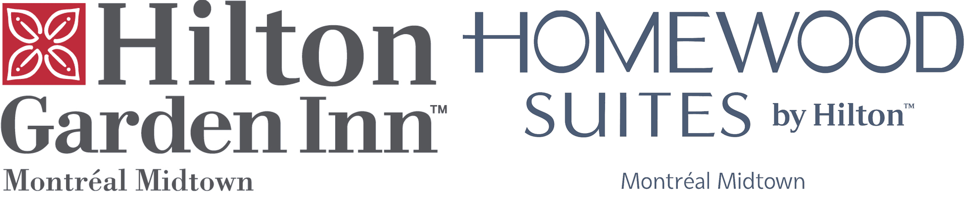 Hilton Garden Inn & Homewood Suites Montréal Midtown logo Hilton Garden Inn & Homewood Suites Montréal Midtown logo