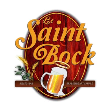 Le Saint-Bock brasserie artisanale inc. logo Le Saint-Bock brasserie artisanale inc. logo